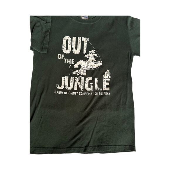 Out of the Jungle T-Shirt Spirit of Christ Confirmation Retreat Gildan S - Picture 3 of 7